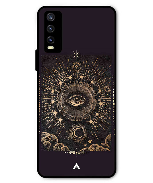 Illuminating Eye Metal Back Cover Phone Case for Vivo Y20a