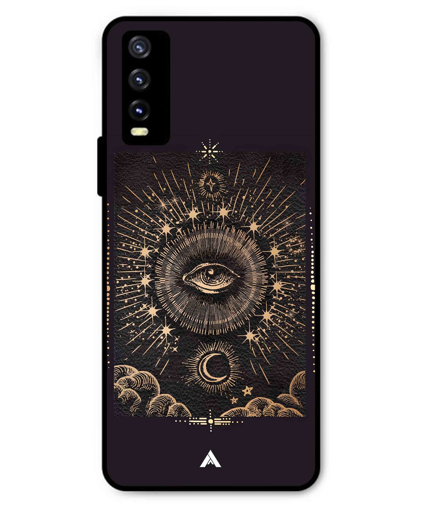 Illuminating Eye Metal Back Cover Phone Case for Vivo Y20i