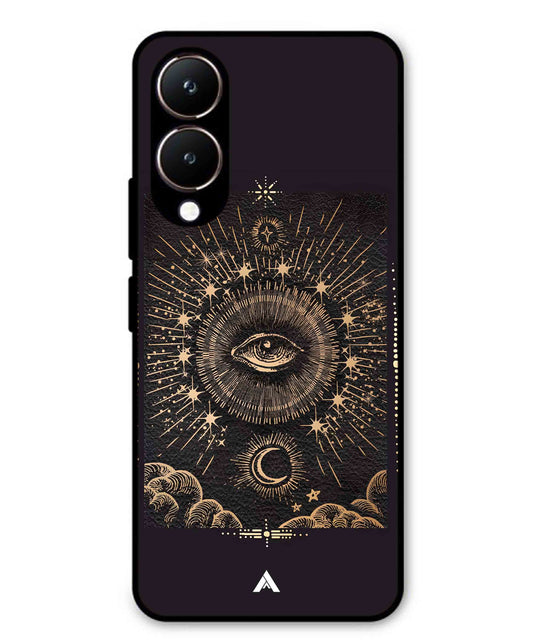Illuminating Eye Metal Back Cover Phone Case for Vivo Y28