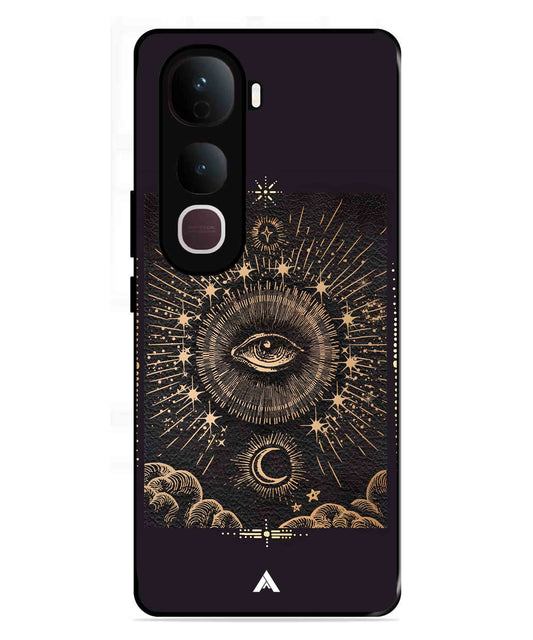 Illuminating Eye Metal Back Cover Phone Case for Vivo Y400 Pro