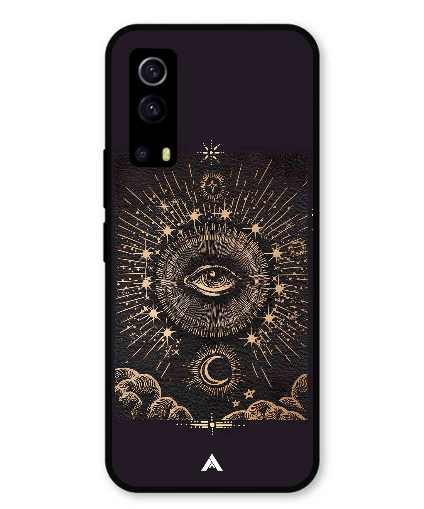 Illuminating Eye Metal Back Cover Phone Case for Vivo Y53s