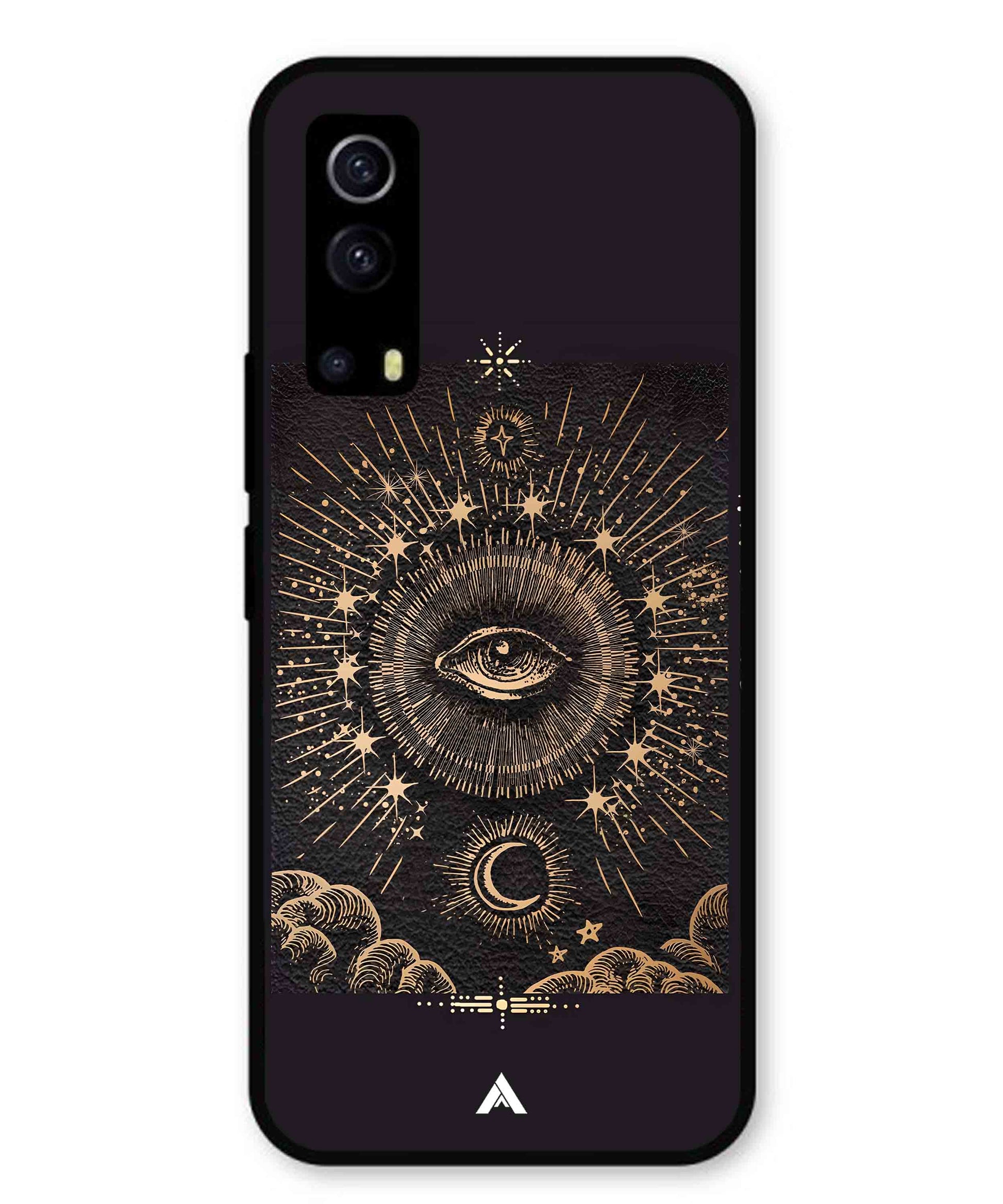 Illuminating Eye Metal Back Cover Phone Case for Vivo Y53s