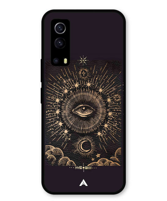 Illuminating Eye Metal Back Cover Phone Case for Vivo Y53s