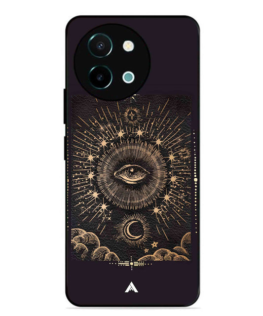 Illuminating Eye Metal Back Cover Phone Case for Vivo Y58