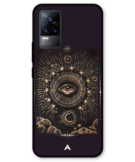 Illuminating Eye Metal Back Cover Phone Case for Vivo Y73