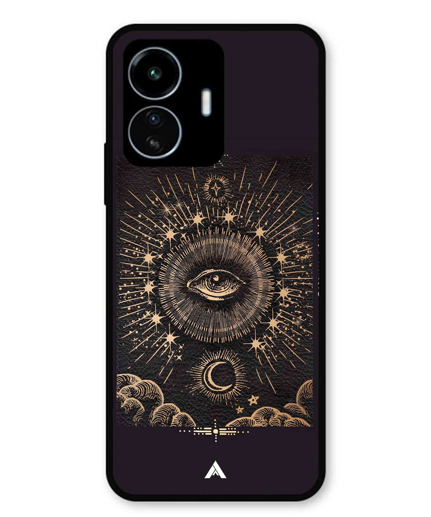 Illuminating Eye Metal Back Cover Phone Case for Vivo Y77