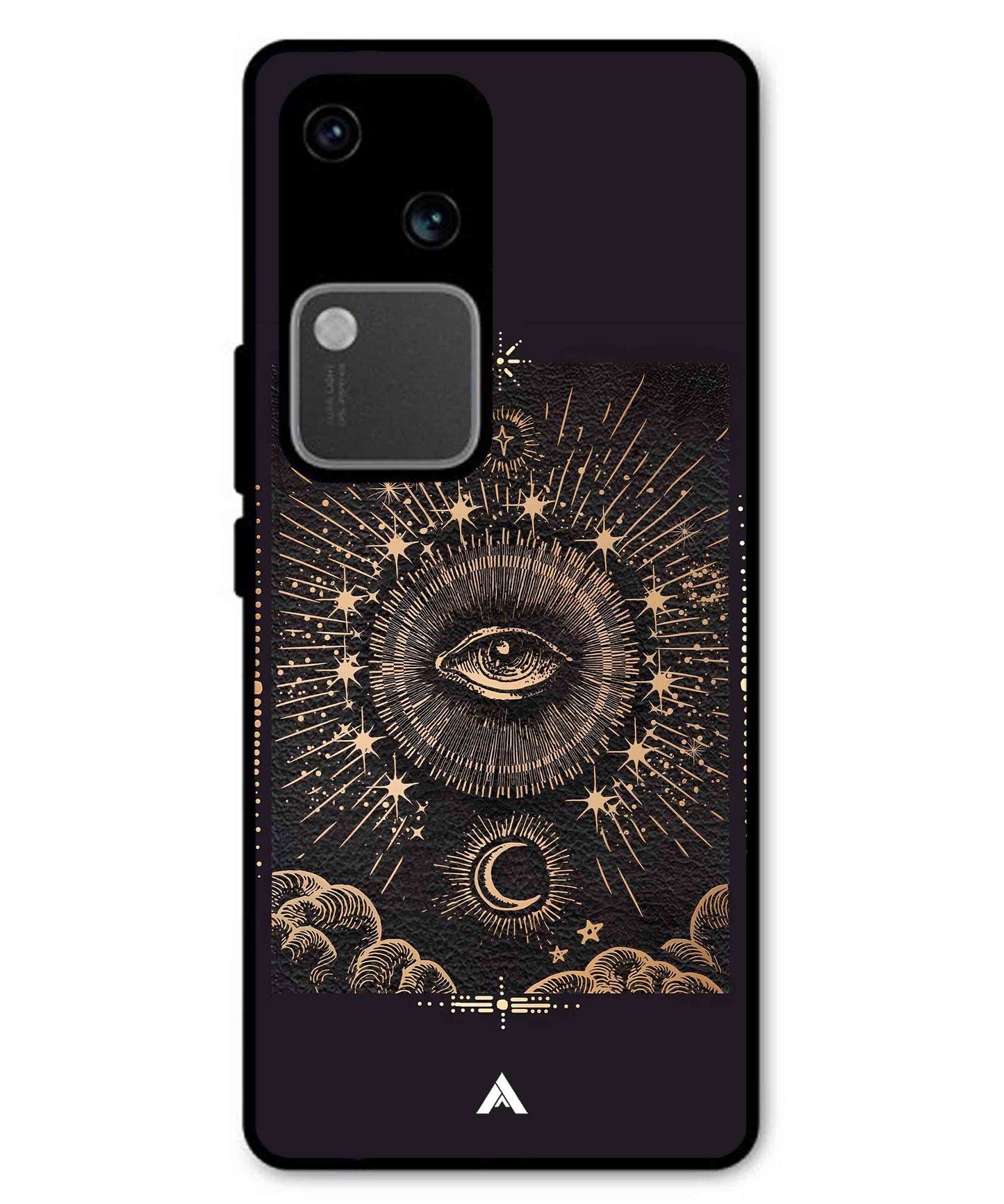Illuminating Eye Metal Back Cover Phone Case for Vivo v30