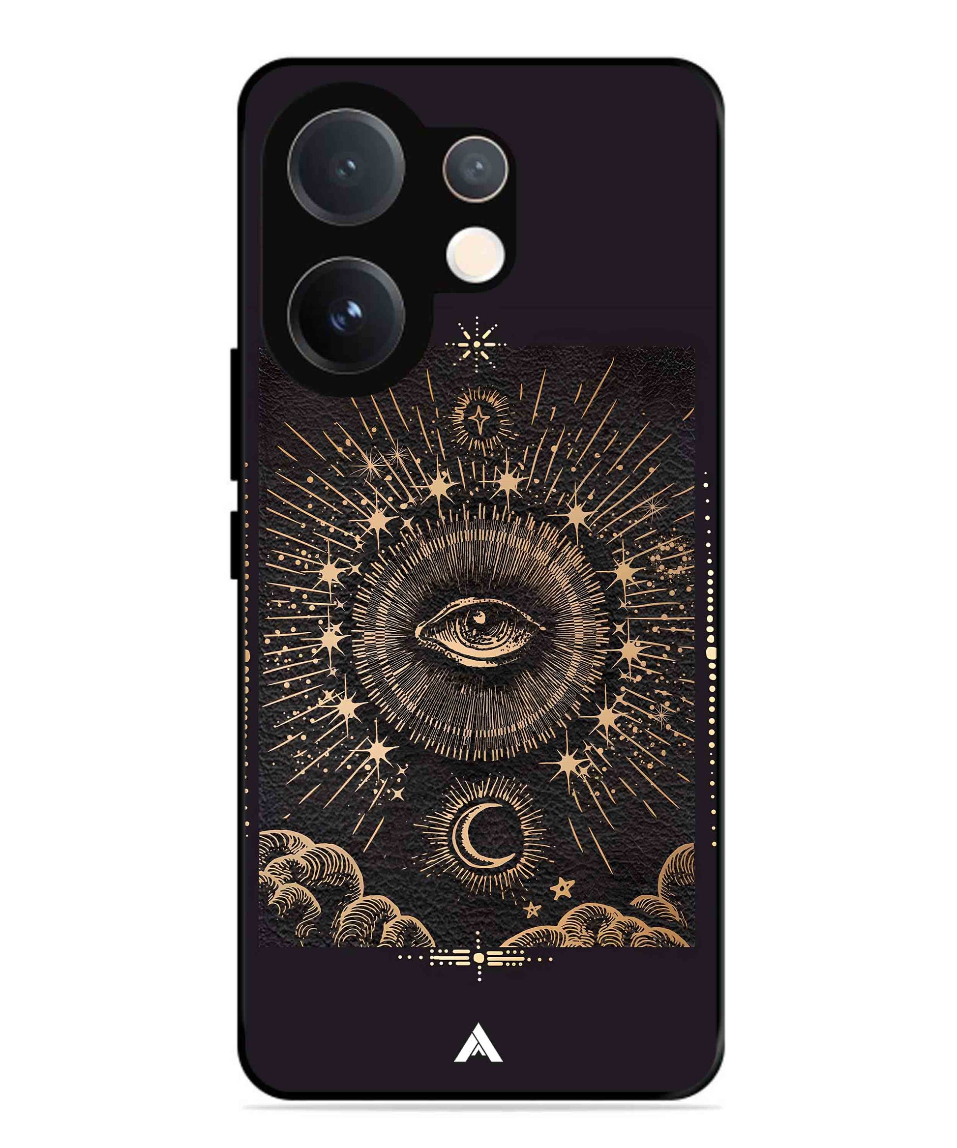 Illuminating Eye Metal Back Cover Phone Case for Vivo v60