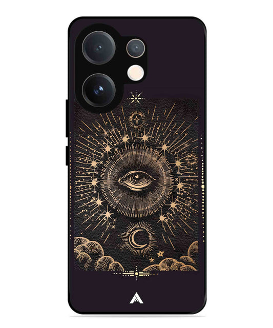 Illuminating Eye Metal Back Cover Phone Case for Vivo v60
