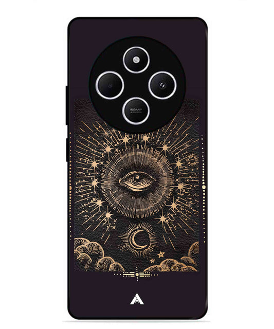 Illuminating Eye Metal Back Cover Phone Case for Xiaomi Redmi A4