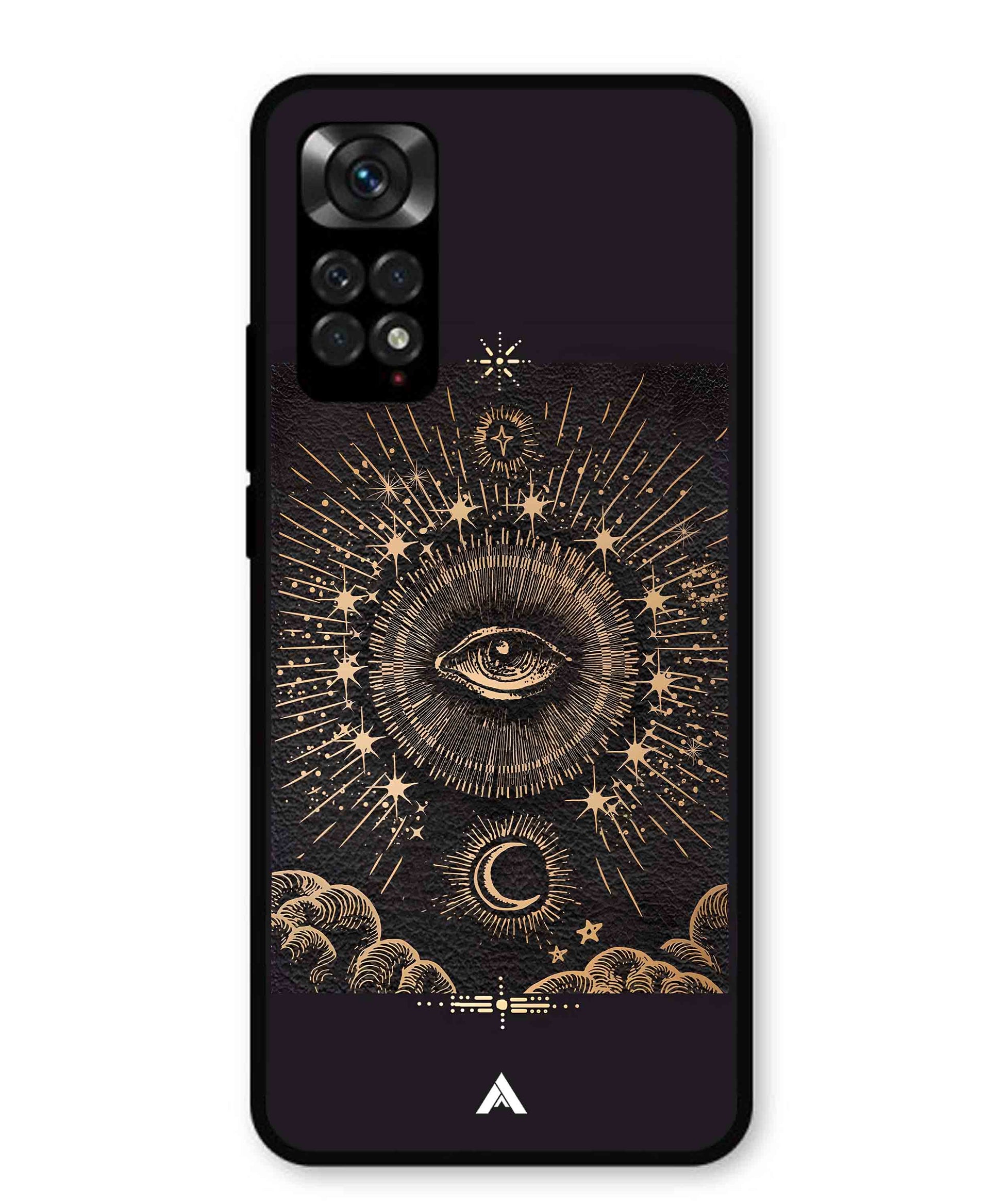 Illuminating Eye Metal Back Cover Phone Case for Xiaomi Redmi Note 11s