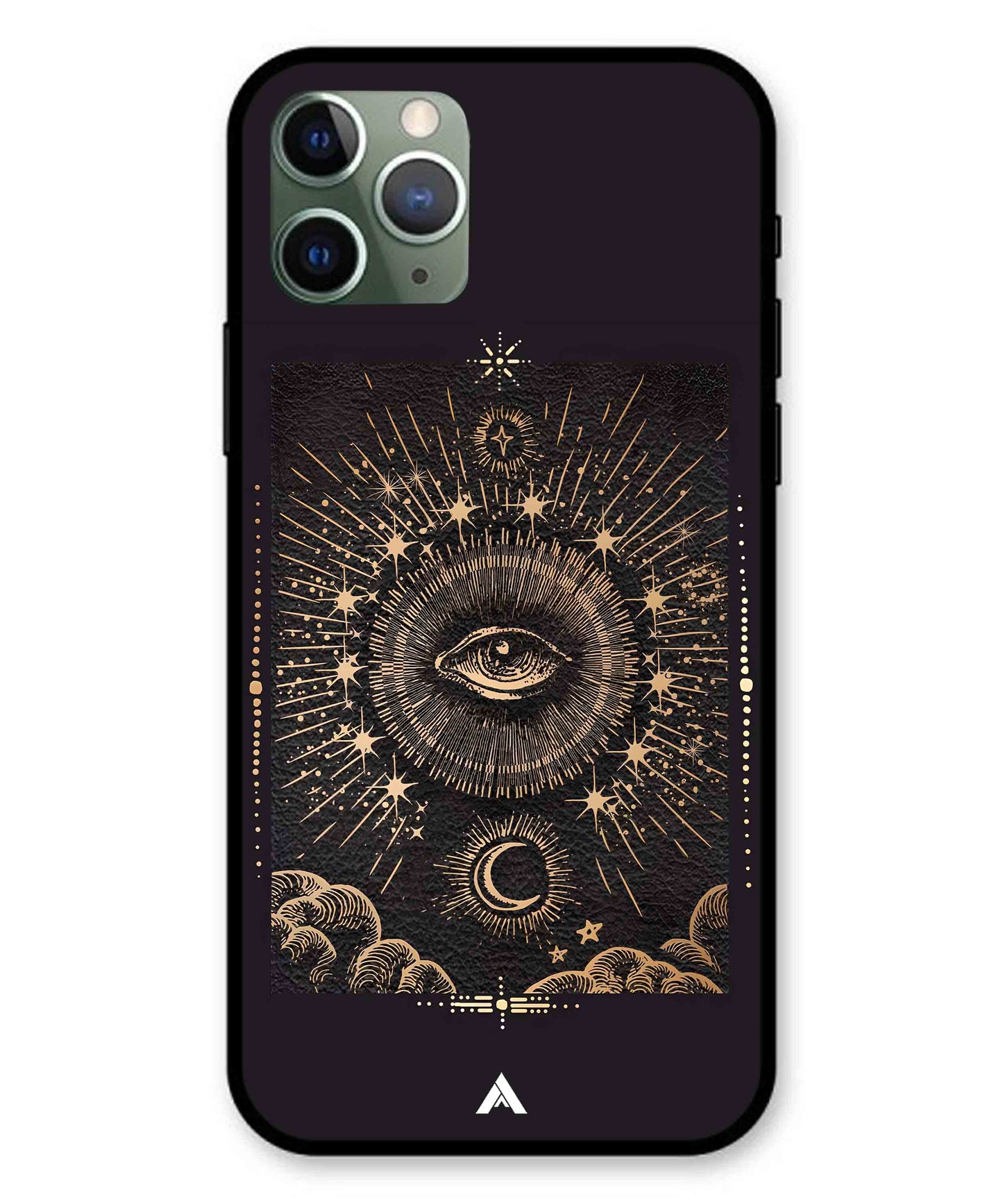 Illuminating Eye Metal Back Cover Phone Case for iPhone 11 Pro