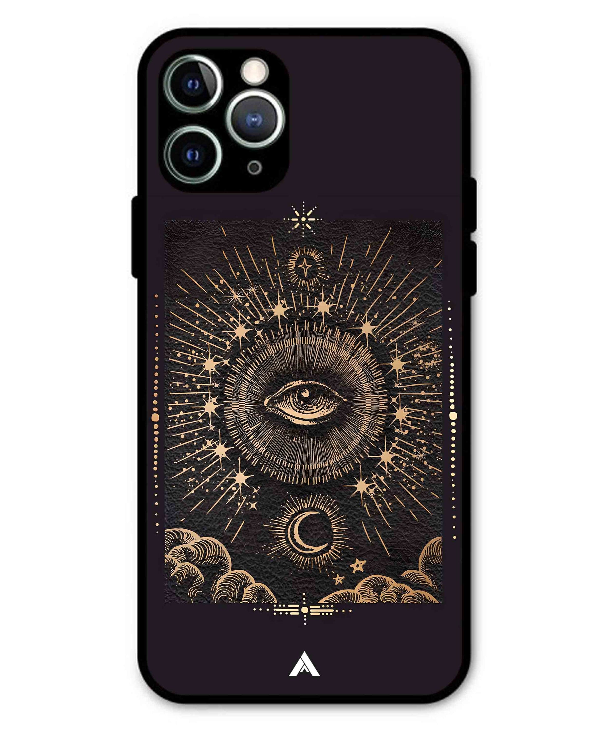 Illuminating Eye Metal Back Cover Phone Case for iPhone 11 Pro Max