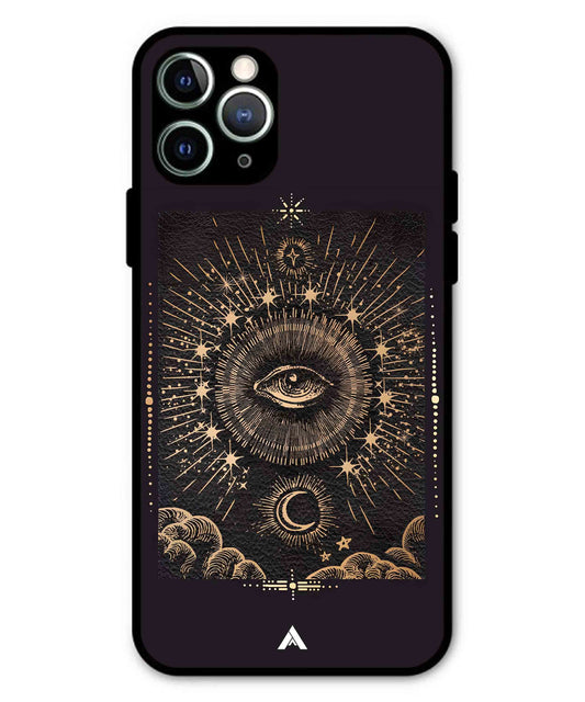 Illuminating Eye Metal Back Cover Phone Case for iPhone 11 Pro Max
