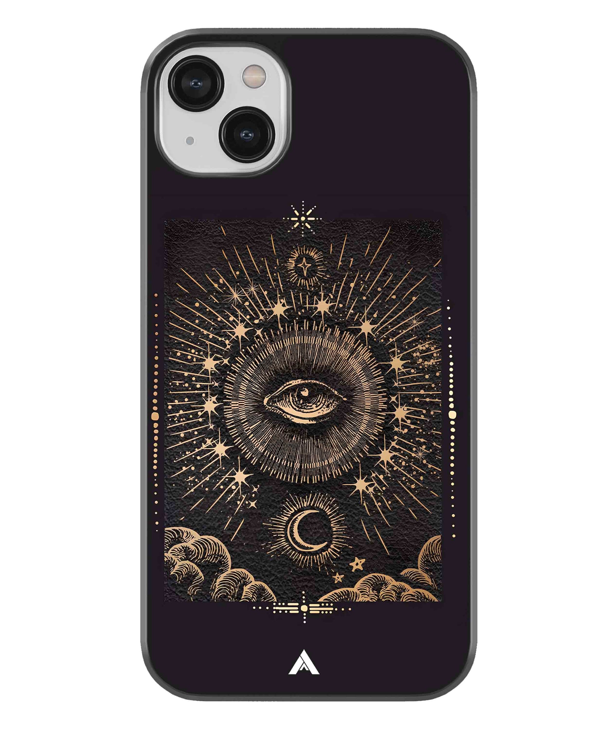 Illuminating Eye Metal Back Cover Phone Case for iPhone 13