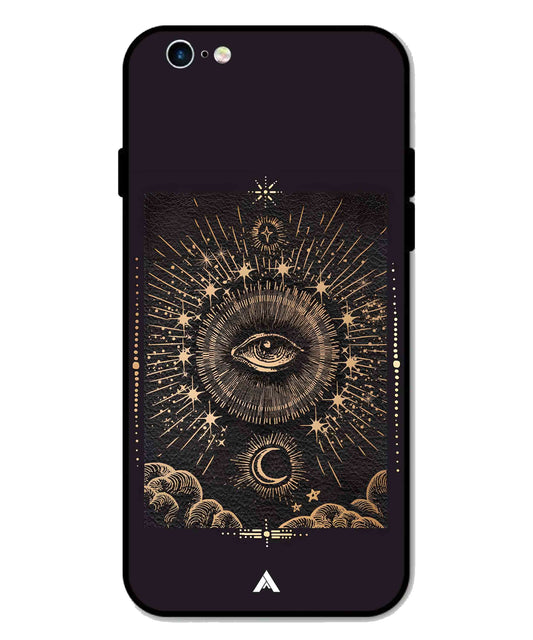 Illuminating Eye Metal Back Cover Phone Case for iPhone 6 Plus