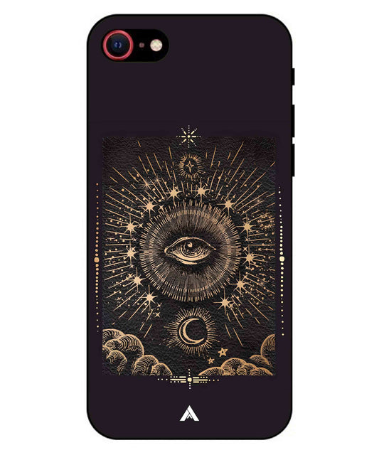 Illuminating Eye Metal Back Cover Phone Case for iPhone 7