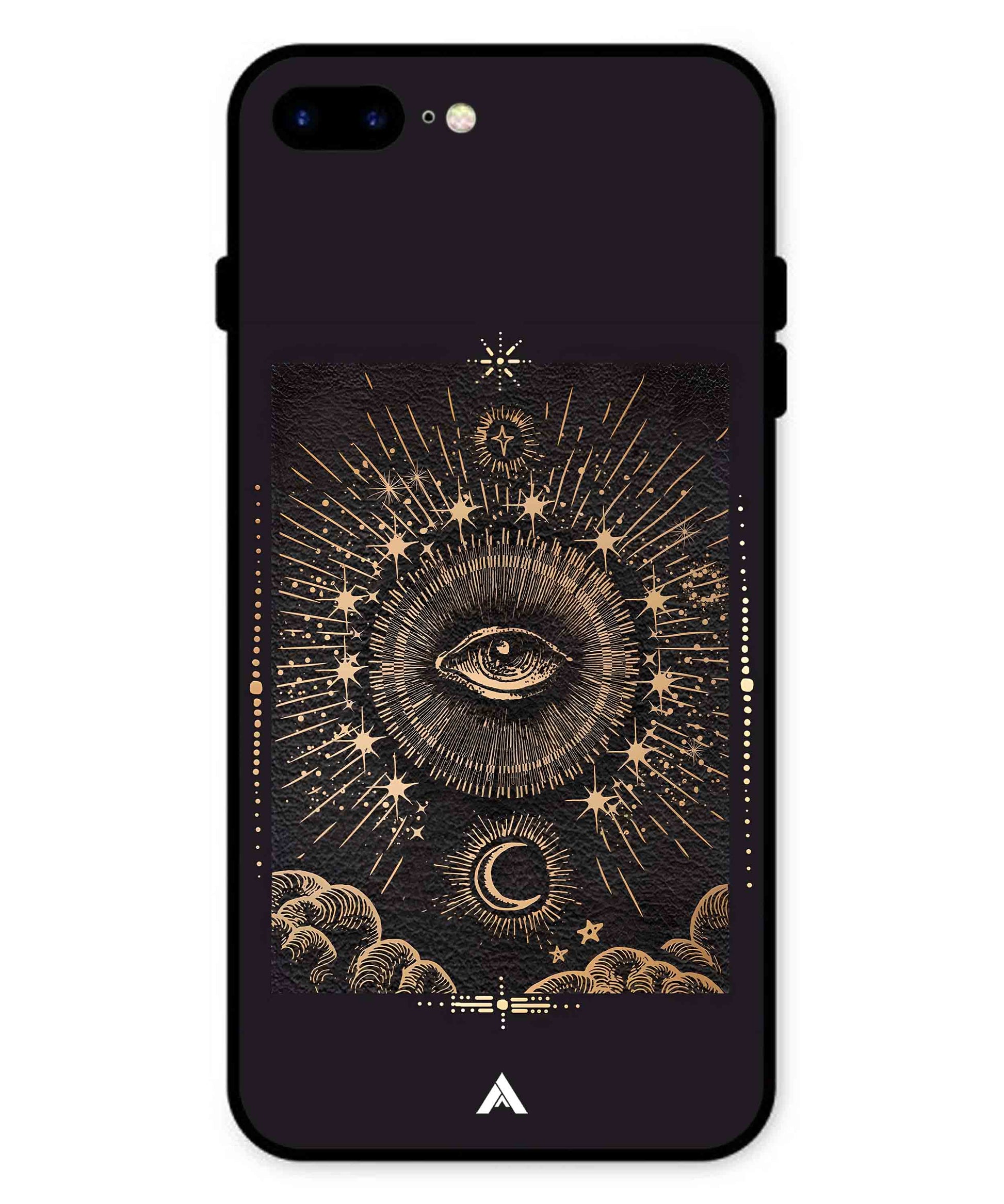 Illuminating Eye Metal Back Cover Phone Case for iPhone 7 Plus