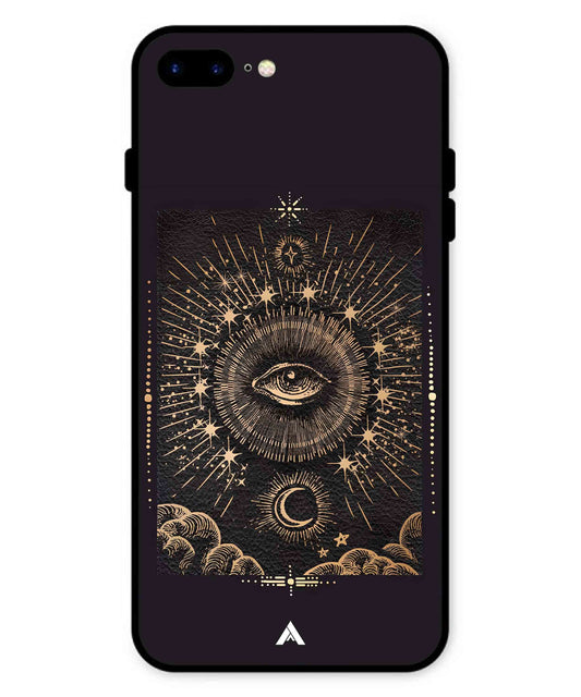 Illuminating Eye Metal Back Cover Phone Case for iPhone 7 Plus