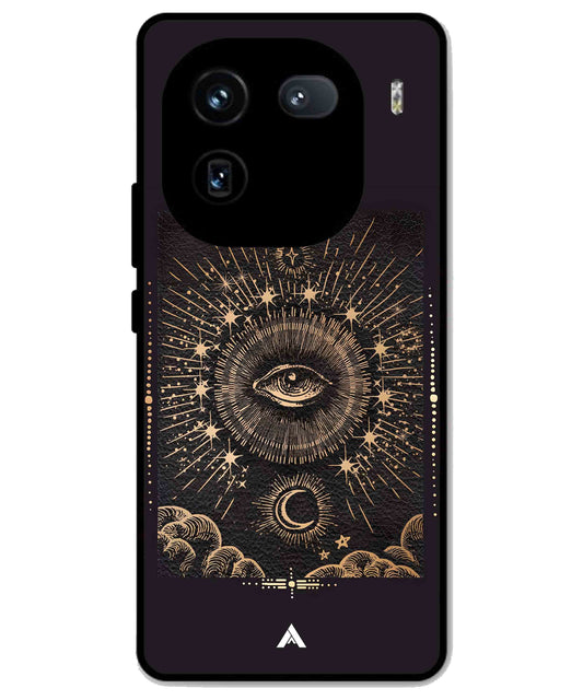 Illuminating Eye Metal Back Cover Phone Case for iQOO 12