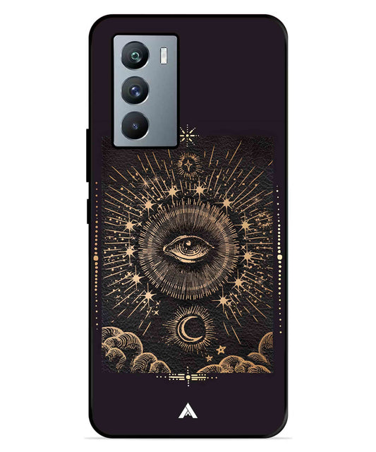 Illuminating Eye Metal Back Cover Phone Case for iQOO 9 SE
