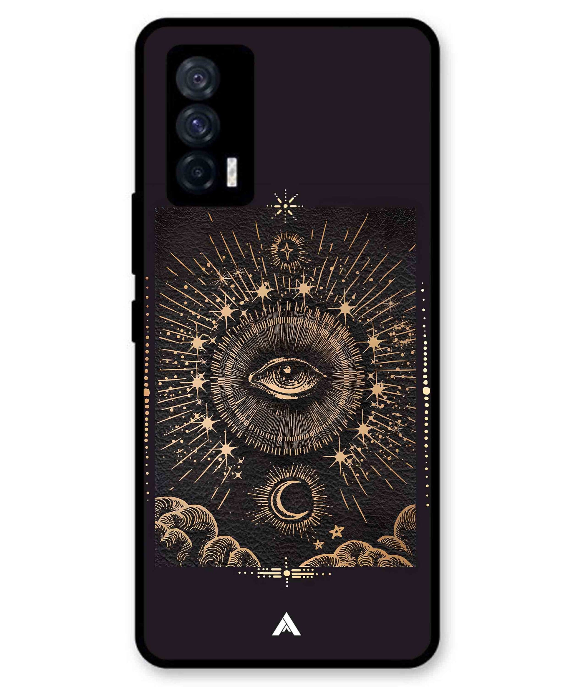 Illuminating Eye Metal Back Cover Phone Case for iQOO Neo 5