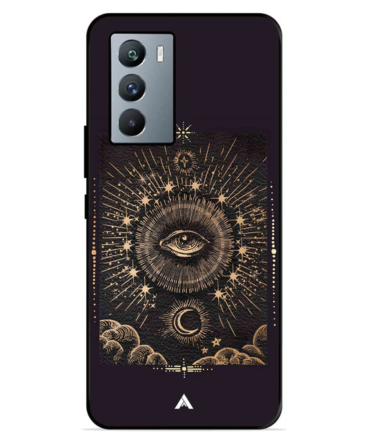 Illuminating Eye Metal Back Cover Phone Case for iQOO Neo 5s