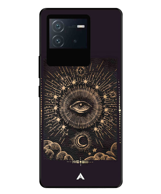 Illuminating Eye Metal Back Cover Phone Case for iQOO Neo 6