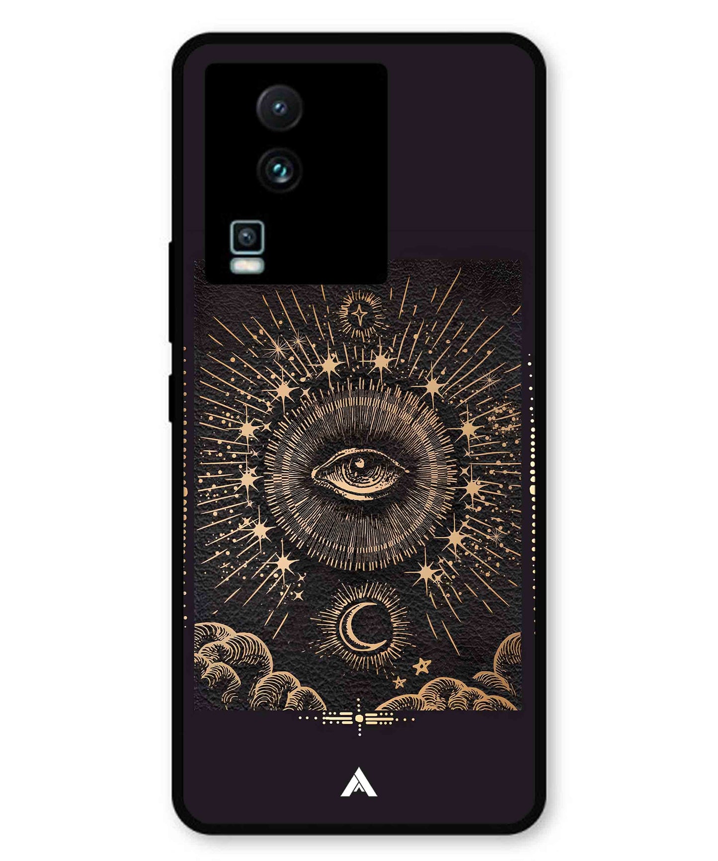 Illuminating Eye Metal Back Cover Phone Case for iQOO Neo 7