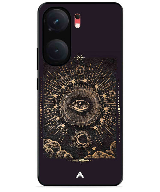 Illuminating Eye Metal Back Cover Phone Case for iQOO Neo 9 Pro