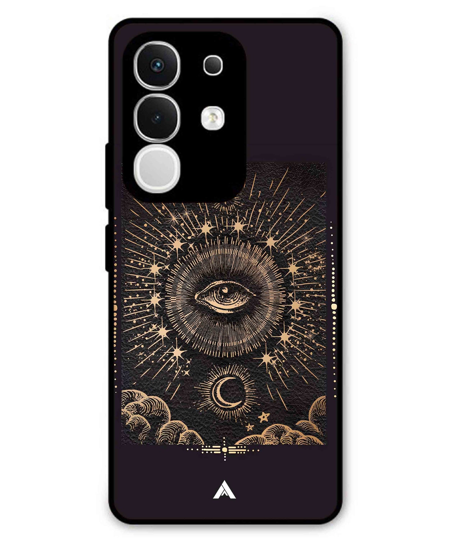 Illuminating Eye Metal Back Cover Phone Case for iQOO Z10x