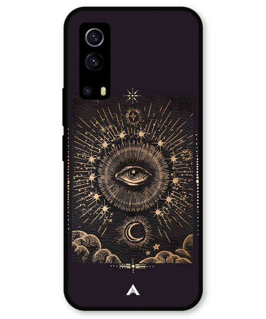 Illuminating Eye Metal Back Cover Phone Case for iQOO Z3
