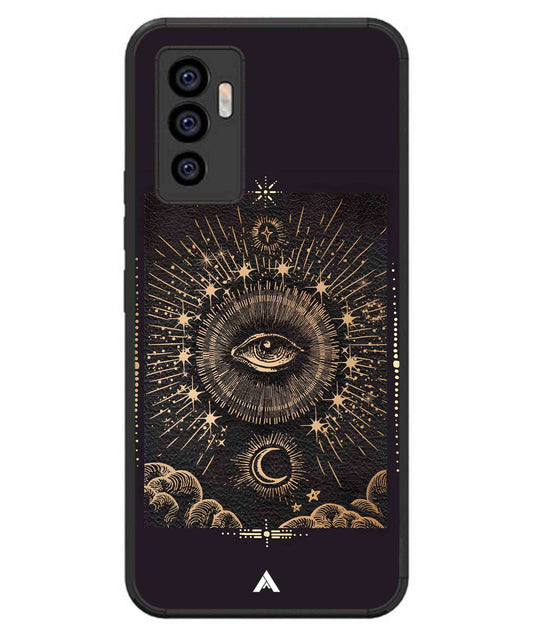 Illuminating Eye Metal Back Cover Phone Case for iQOO Z6