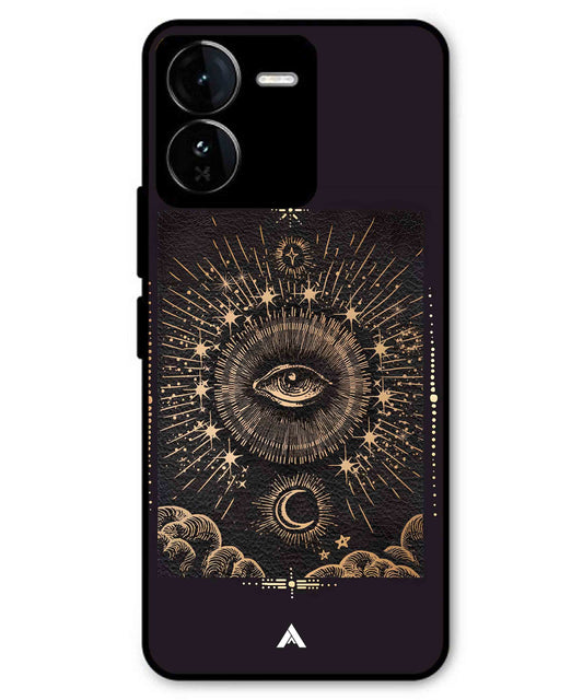 Illuminating Eye Metal Back Cover Phone Case for iQOO Z9