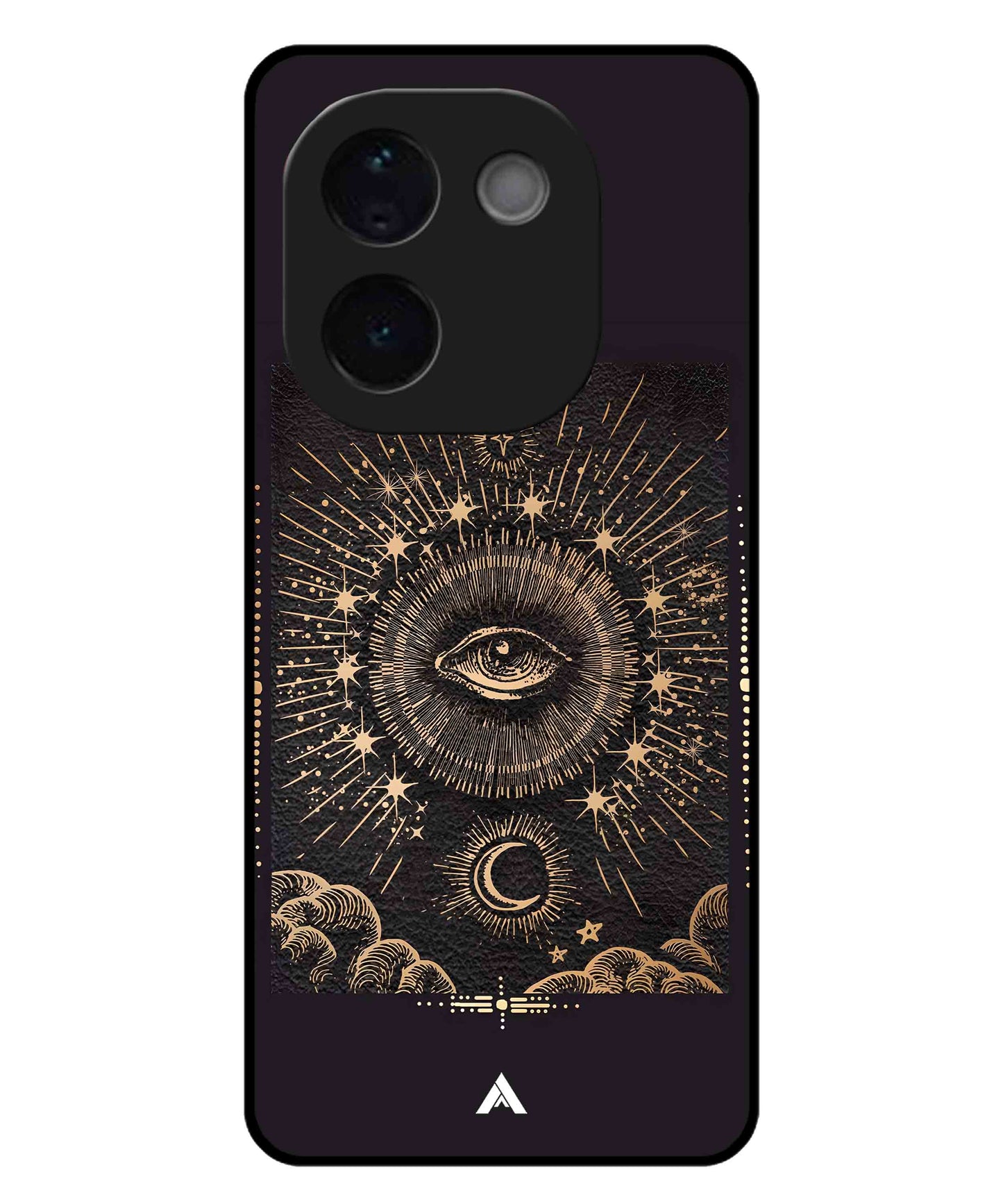 Illuminating Eye Metal Back Cover Phone Case for iQOO Z9s Pro