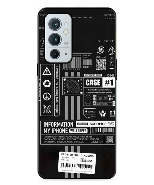 InfoGraph Aesthetic Metal Back Cover Phone Case for Oneplus 9RT