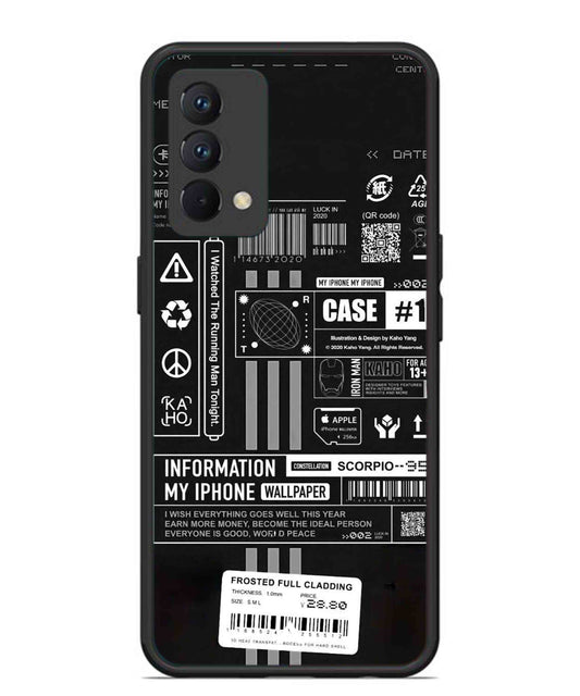 InfoGraph Aesthetic Metal Back Cover Phone Case for Realme GT Master Edition