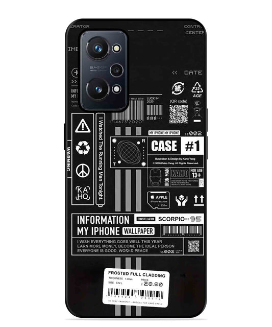 InfoGraph Aesthetic Metal Back Cover Phone Case for Realme GT Neo 2