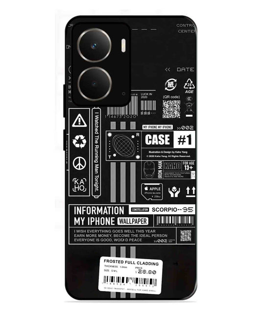 InfoGraph Aesthetic Metal Back Cover Phone Case for Realme P3