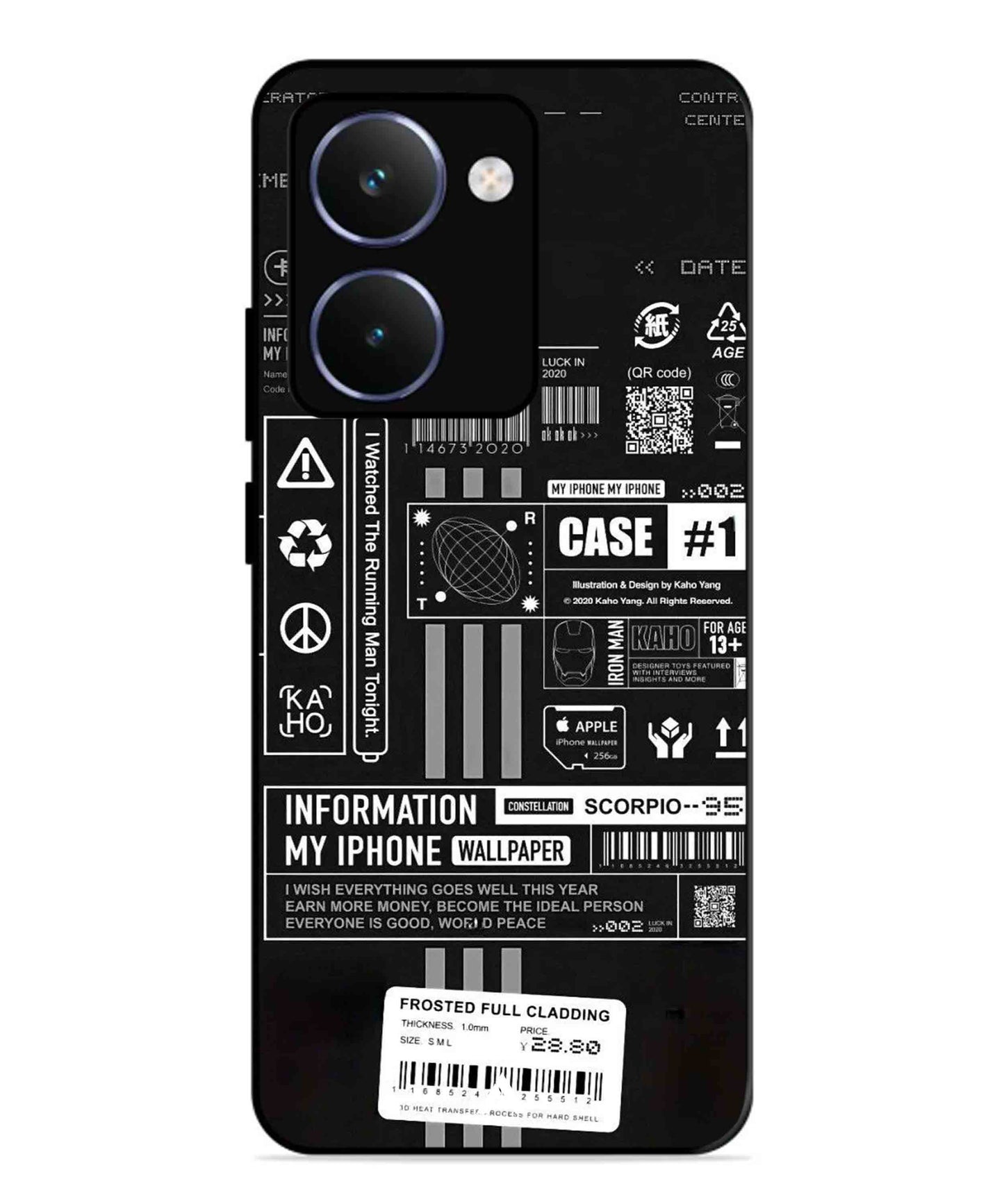 InfoGraph Aesthetic Metal Back Cover Phone Case for Realme P3 Ultra