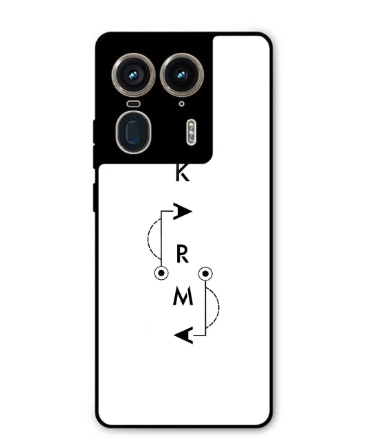 Karma Aesthetic Metal Back Cover Phone Case for Moto Edge 50 Ultra