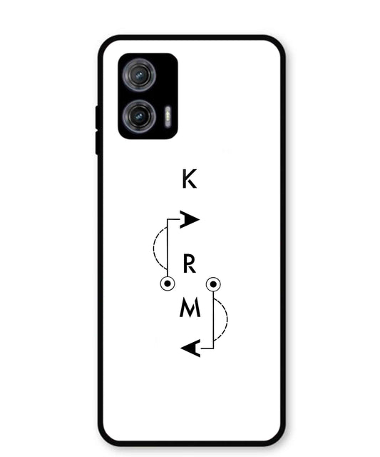 Karma Aesthetic Metal Back Cover Phone Case for Moto G73