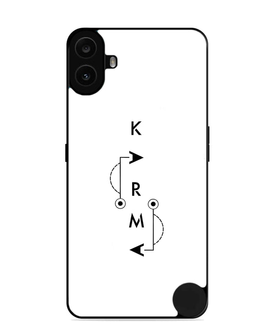 Karma Aesthetic Metal Back Cover Phone Case for Nothing CMF Phone 1