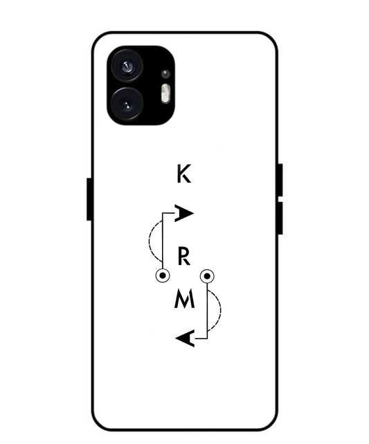 Karma Aesthetic Metal Back Cover Phone Case for Nothing Phone 2