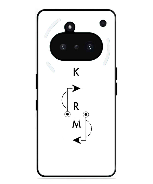 Karma Aesthetic Metal Back Cover Phone Case for Nothing Phone 3a