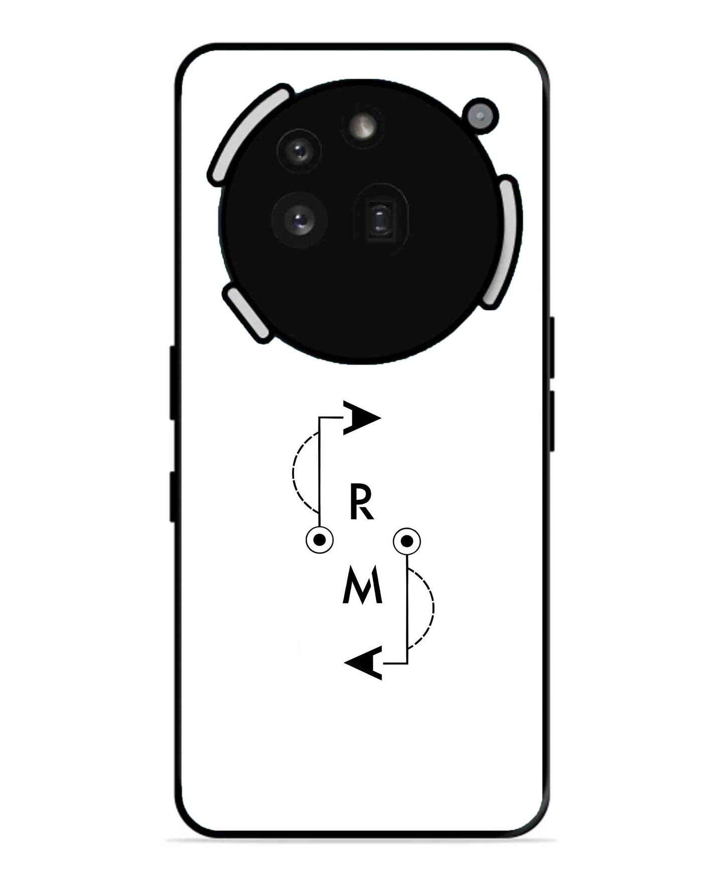 Karma Aesthetic Metal Back Cover Phone Case for Nothing Phone 3a Pro