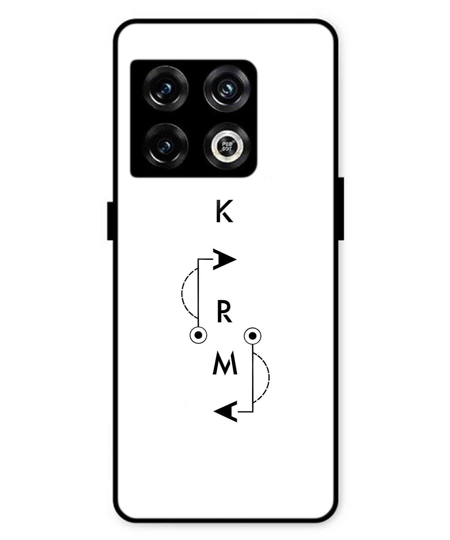 Karma Aesthetic Metal Back Cover Phone Case for Oneplus 10 Pro