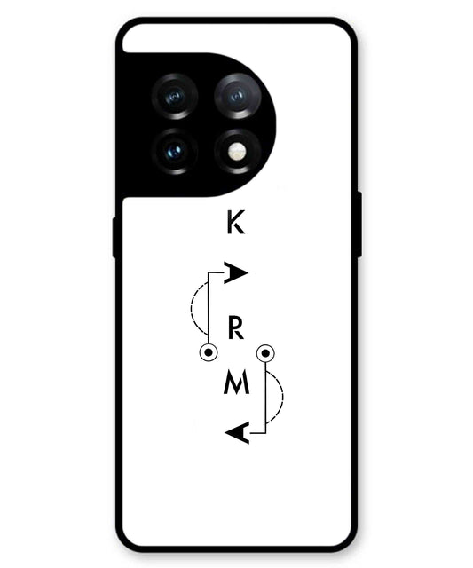 Karma Aesthetic Metal Back Cover Phone Case for Oneplus 11