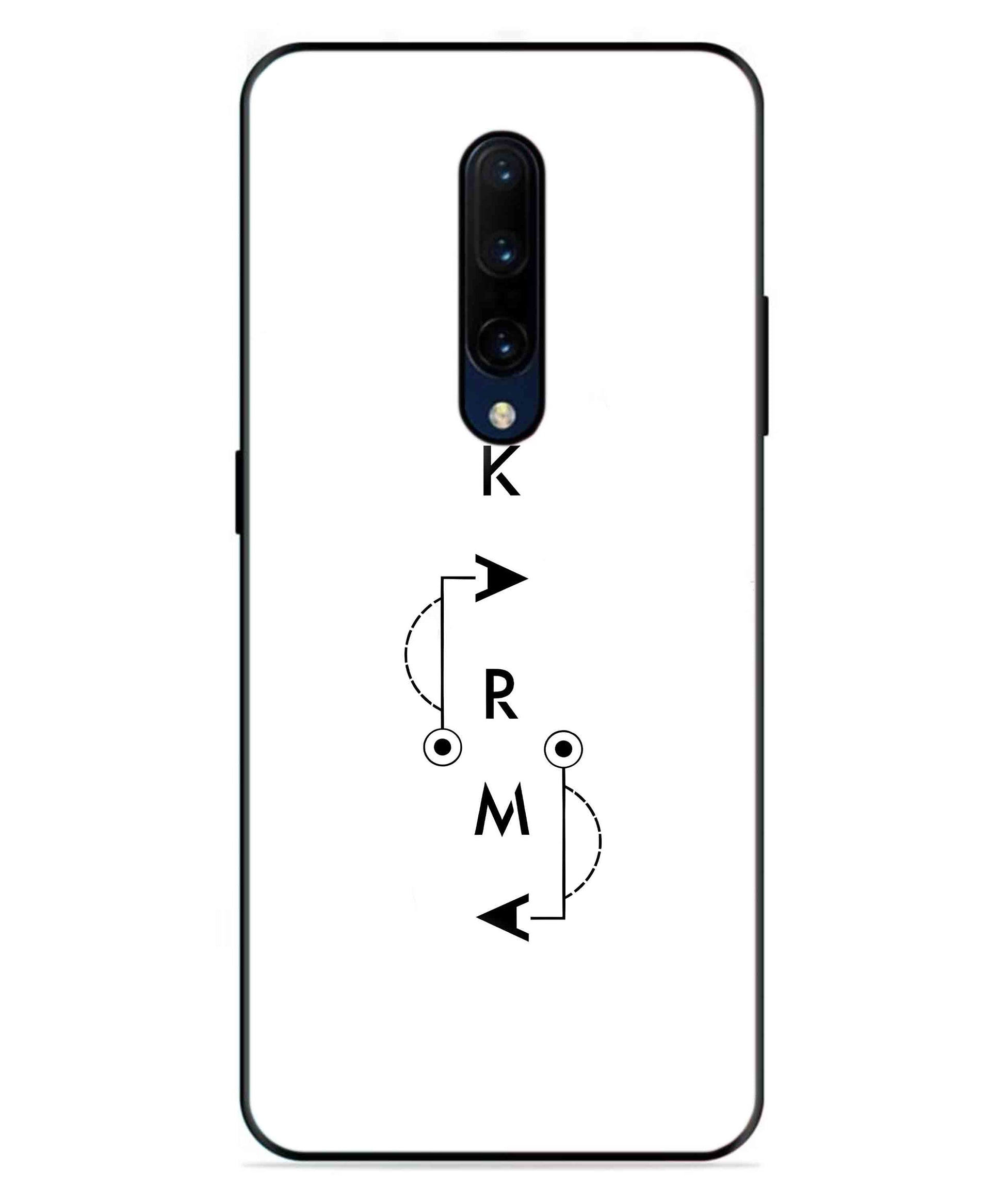 Karma Aesthetic Metal Back Cover Phone Case for Oneplus 7 Pro