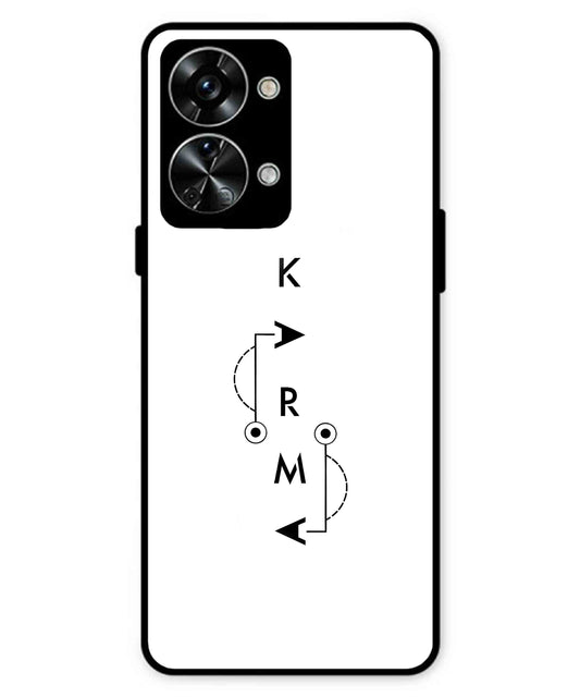 Karma Aesthetic Metal Back Cover Phone Case for Oneplus Nord 2T